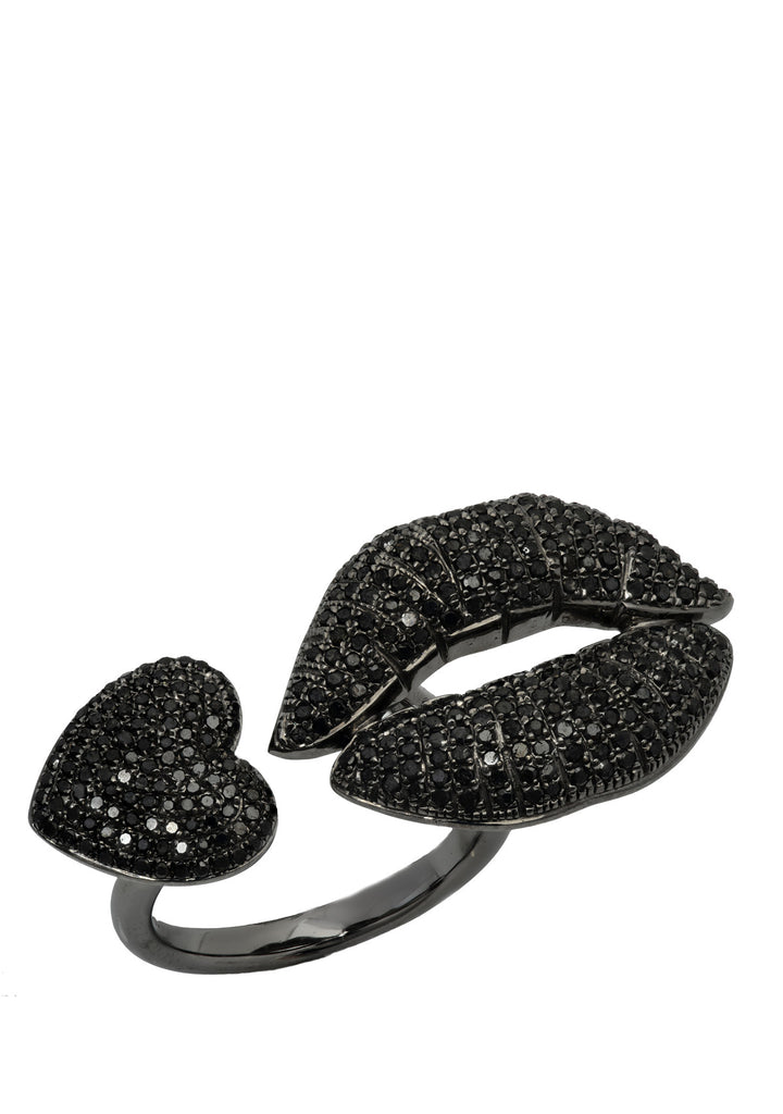 Big Bliss Kiss and Heart Ring