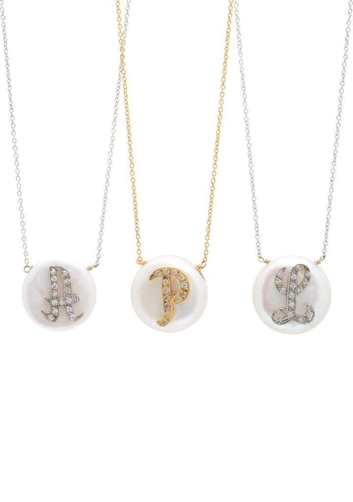Initial Perla Necklace