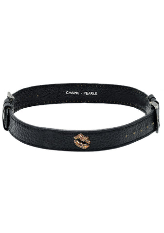 Diamond Circle Choker - Yellow Gold