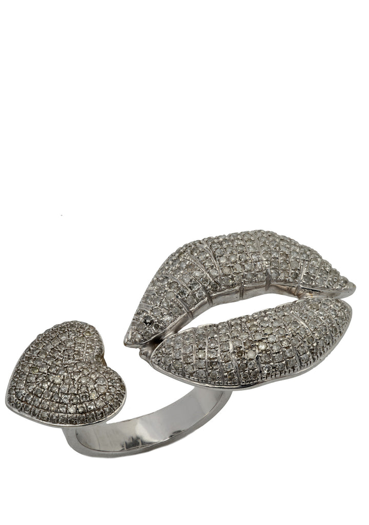 Big Bliss Kiss and Heart Ring