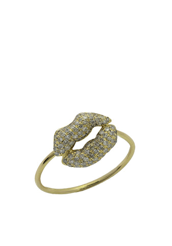 Diamond Circle Choker - Yellow Gold